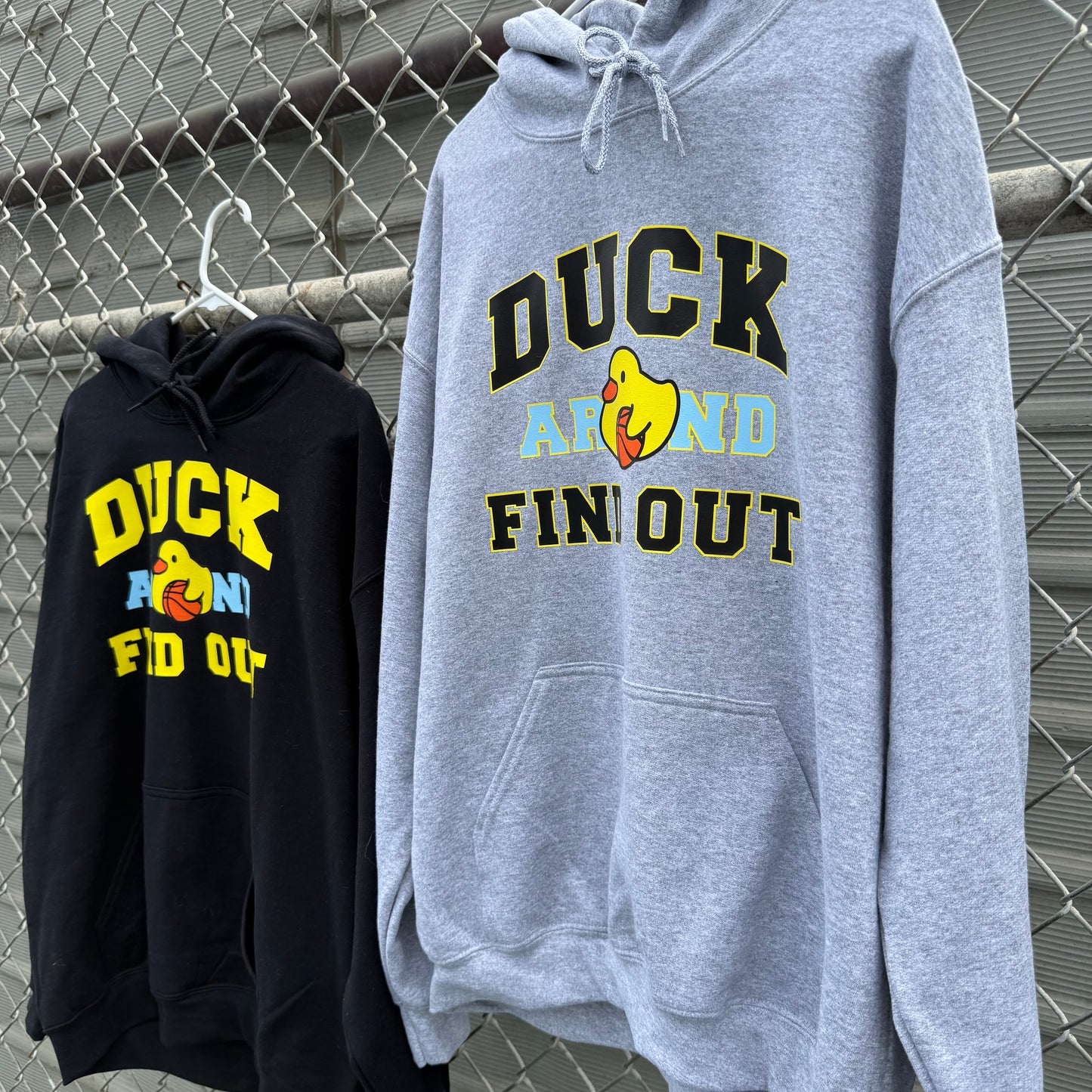 Duck Around Hoodie - Gray