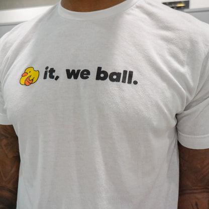 Duck It, We Ball Tee - White