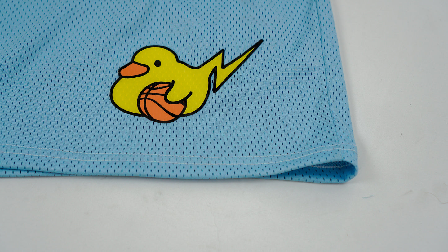 Dabbly Ducks Signature Mesh Shorts - Baby Blue
