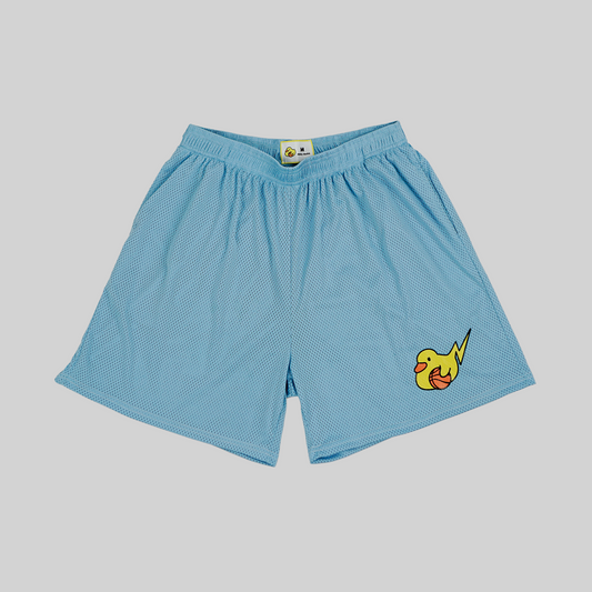 Dabbly Ducks Signature Mesh Shorts - Baby Blue