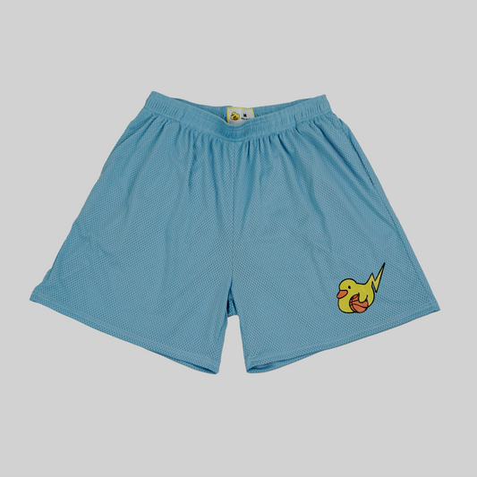 Dabbly Ducks Signature Mesh Shorts - Baby Blue